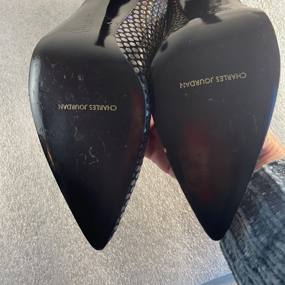 Charles Jourdan heels iridescent sparkle GBS (flawed) - Picture 7 of 13